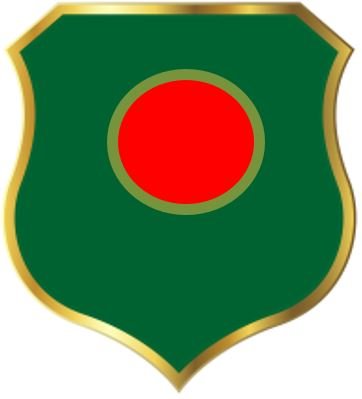 Red Sun with Green Shield